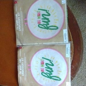 Embroidery kit oh what fun selling the 2 together